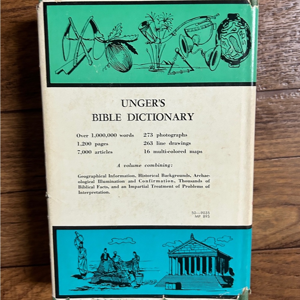 Ungers’s Bible Dictionary • Vintage • 1967 • HC Book W/ DJ • Moody Bible - Picture 3 of 11